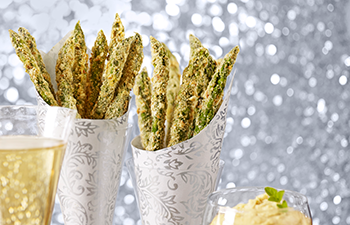 Kashi & Summer Fresh Appetizer Recipe � Hummus & Parmesan Asparagus Fries