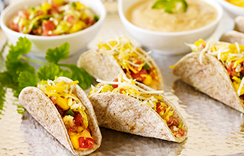 Kashi & Summer Fresh Appetizer Recipe � Spicy Mini Taco Tostadas